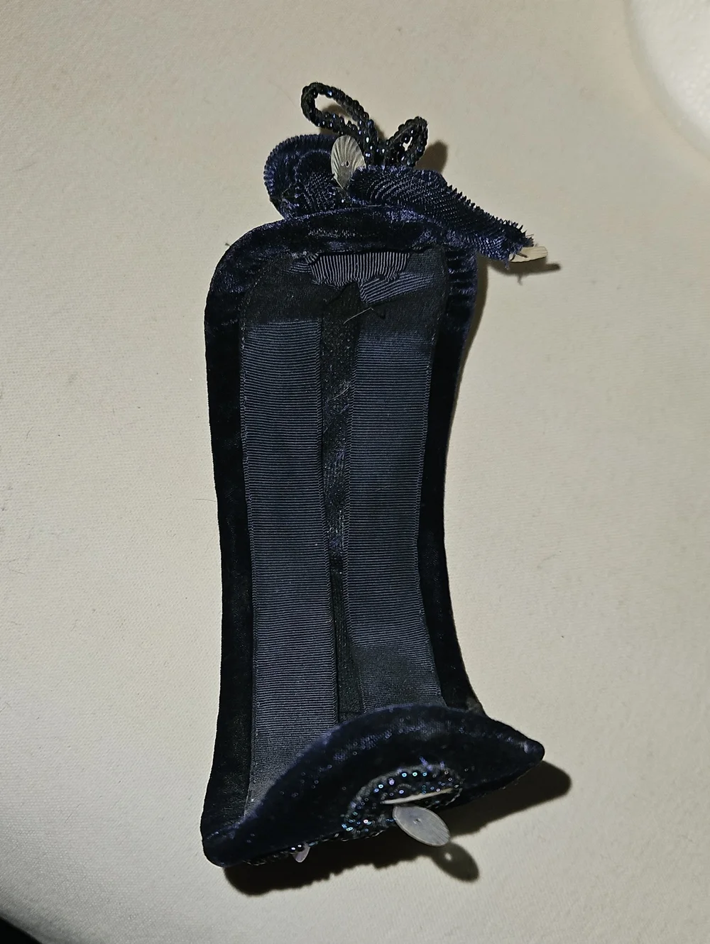 1950s Vintage Navy Blue Head Piece